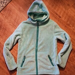 Lands' End Light Green Kids Fleece Zip Up.